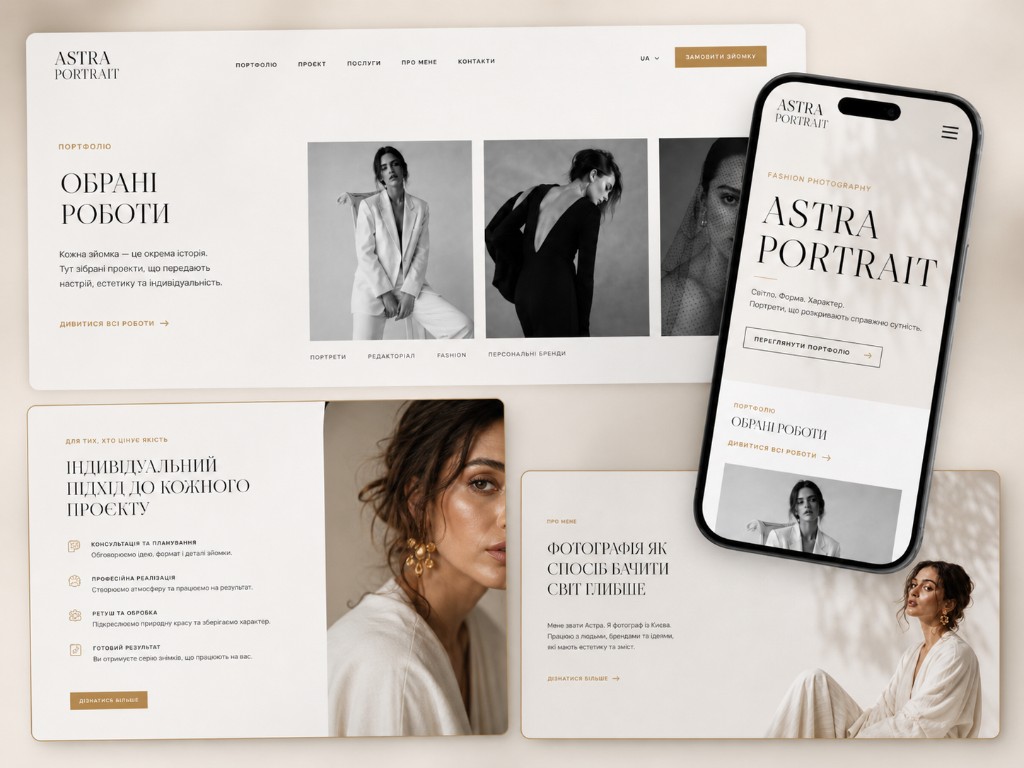Astra Portrait — editorial презентація проєкту